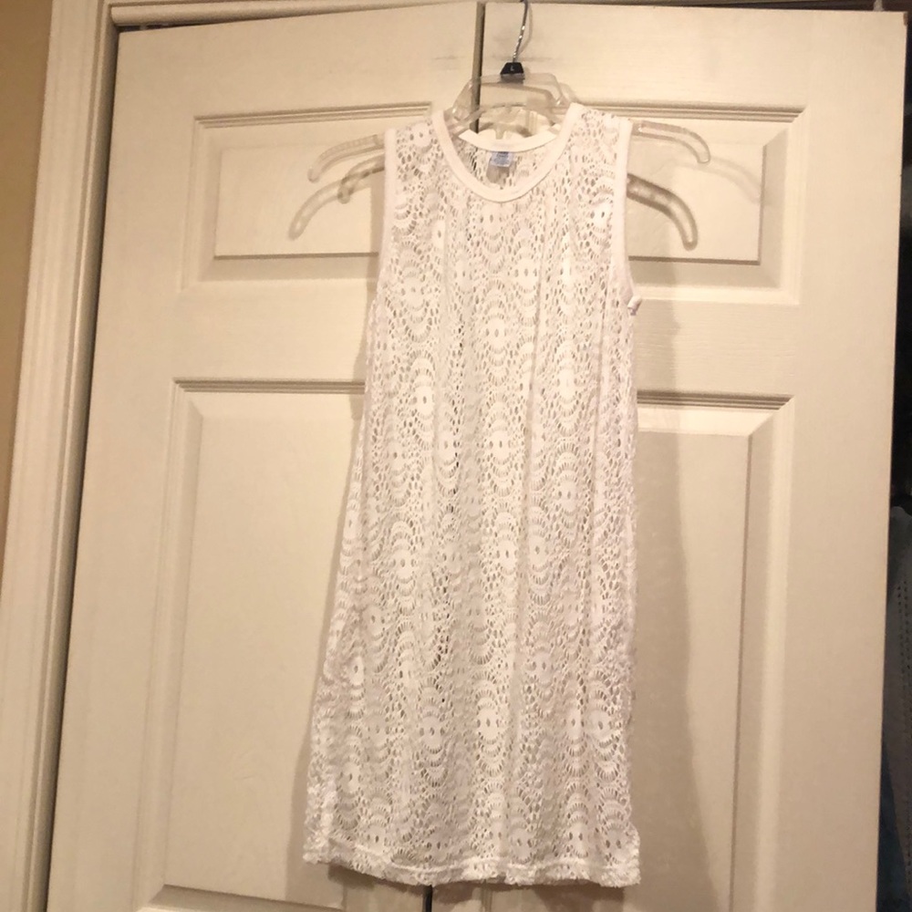 Third Coast - White & Lacey -S/M Swim Cover Up